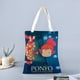 thumbnail image 2 of Ponyo en el Acantilado Bolso de tela con estampado de lienzo para mujer, bolsa de compras reutilizable y estética, con cremallera interior, regalo para mujer, 35 × 40 cm., 2 of 6