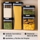 thumbnail image 2 of Juego De Recipientes Hermeticos Para Alimentos 7 Unidades Set Contenedores Acrilico Transparente Frascos Organizador FIGOIMPORT, 2 of 10