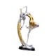 thumbnail image 3 of Estatua De Bailarina Moderna, Adorno De Escritorio Para Mujer, Mesa De Comedor, Sala De Estar, Dorado, 3 of 5