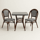 thumbnail image 1 of Comedor de una Mesa + 2 Sillas Parisinas - Blanco y Negro, 1 of 9