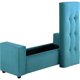 thumbnail image 3 of Banqueta Lawin 2 Cuerpos Felpa Turquesa, 3 of 6