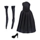 thumbnail image 1 of Vestido Sin Tirantes A Escala 1/6 Y Zapatos De Tacones Altos Para Figura De Acción Femenina De 12 '', 1 of 3