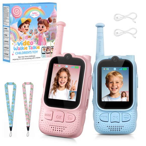 Walkie Talkies FieGsom 2 unidades con video para niños