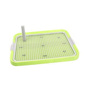 Ioensy - Inodoro Para Perros, Orinal Para Cachorros, Orinal, Bandeja De Arena Con Celosía, Bandeja Para Orinal Para Perros, Verde
