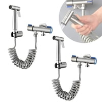 Genérico - Pack X2 Ducha Higienica Acero Inoxidable Ducha Bidet Para Wc