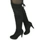 thumbnail image 2 of Bota Larga Gamuza Mujer 30 Yassne Negro, 2 of 5