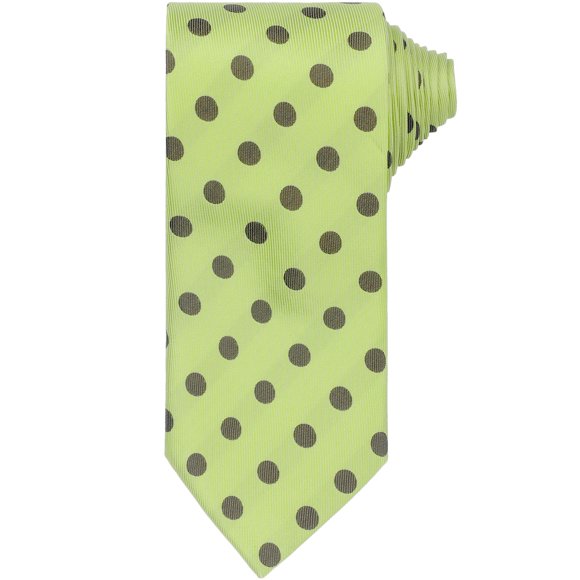 Corbatas de Lunares para Hombre INSPIRE CHIC Autoanudado Ancho de 3.1" Corbata Satinada para Boda Clásica Verde Pera Talla Única