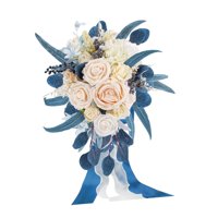 Magideal - Ramo De Novia Artificial Ramo De Novia Ramo De Damas Lanzador Ramo De Rosas Seda Único Para Boda Ceremonia Fiesta Sesión Fotográfica Adecuado Para Estilo C