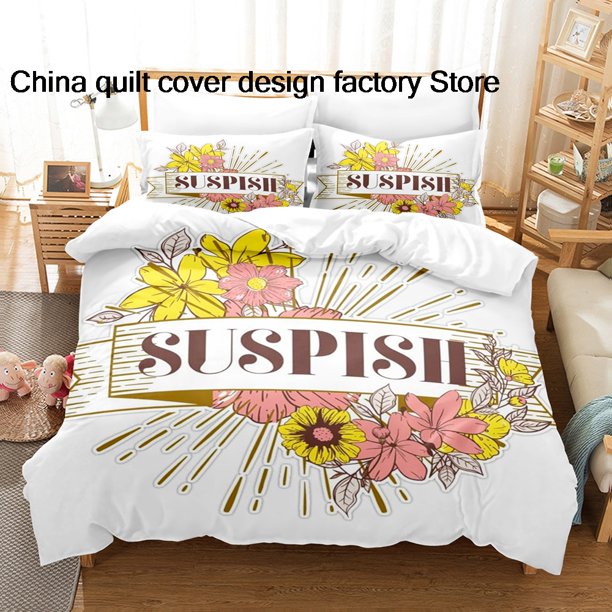 Suspish Bedding Set Single Twin Full Queen King Size Bed Set Adult Kid Bedroom Duvetcover Sets parure de lit Bed SuspishBed Sheets