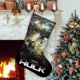 thumbnail image 1 of Hulk Tema: Calcetines de Navidad, fino lino blanco para colgar en escaleras y chimenea, decoración navideña para el hogar, regalo de Navidad. 54cm × 38cm, 1 of 5