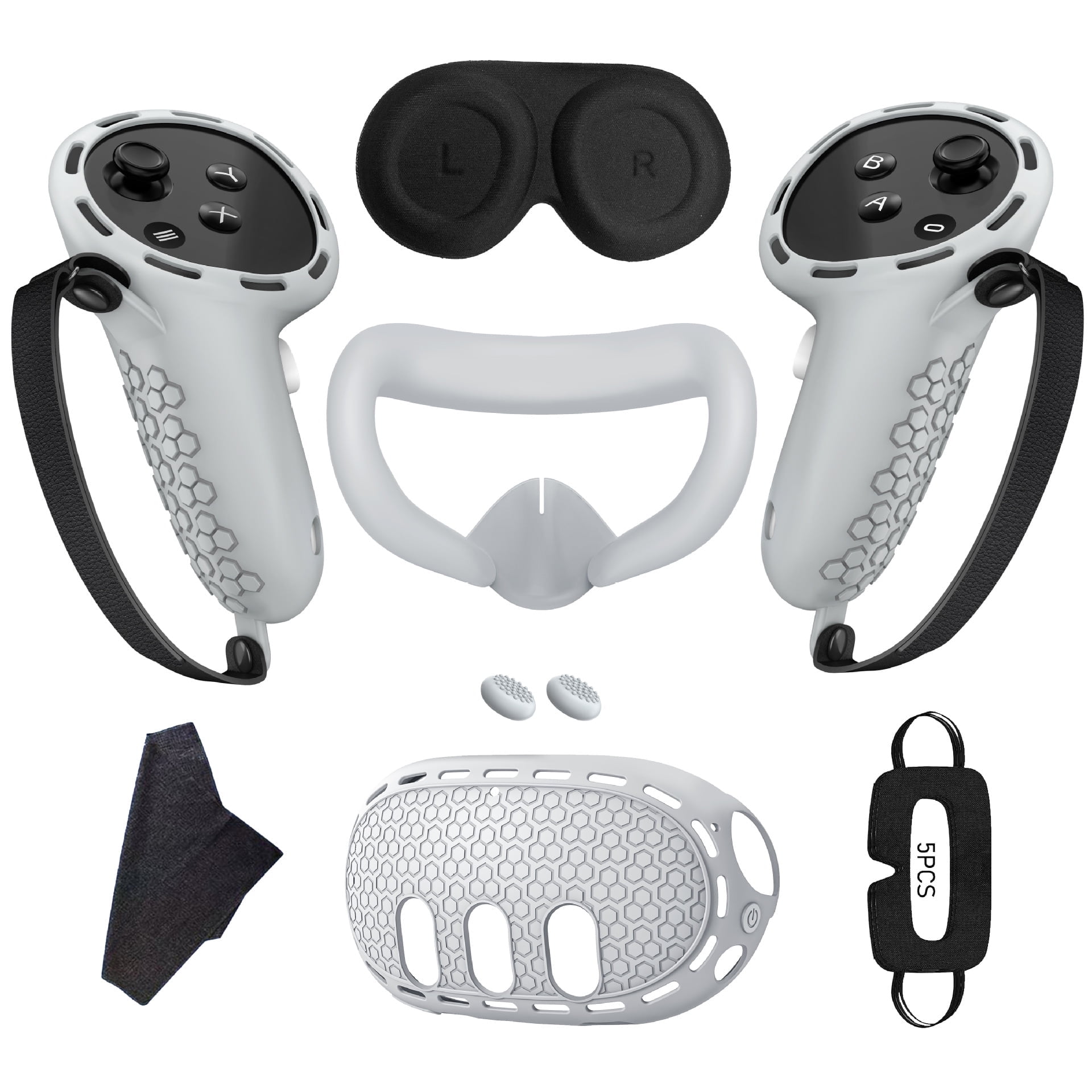 Accesorios Vr Aaronmei 7 En 1 Compatibles Con Quest 3 Gris