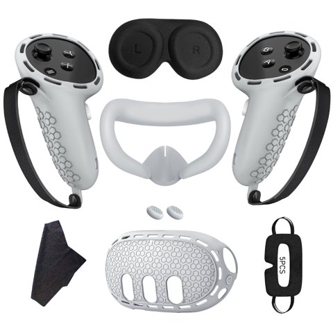 Accesorios Vr Aaronmei 7 En 1 Compatibles Con Quest 3 Gris