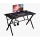thumbnail image 4 of Homer Design Escritorio Gamer 100x60x74cm Base Acero Cubierta Melamina Color Madera, 4 of 6
