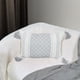 thumbnail image 1 of XmhyTop Almohada bohemia (2 pieza), 45 x 30 cm, Material de chenilla felpuda neutra, con funda y relleno incluido, ideal para sala de estar, sofá, cama, Estilo B, Gris, 1 of 5