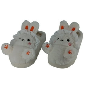 El Edén - Pantuflas De Felpa Diseño De Conejo, Anime, Kawaii Color Blanco Talla 34-35