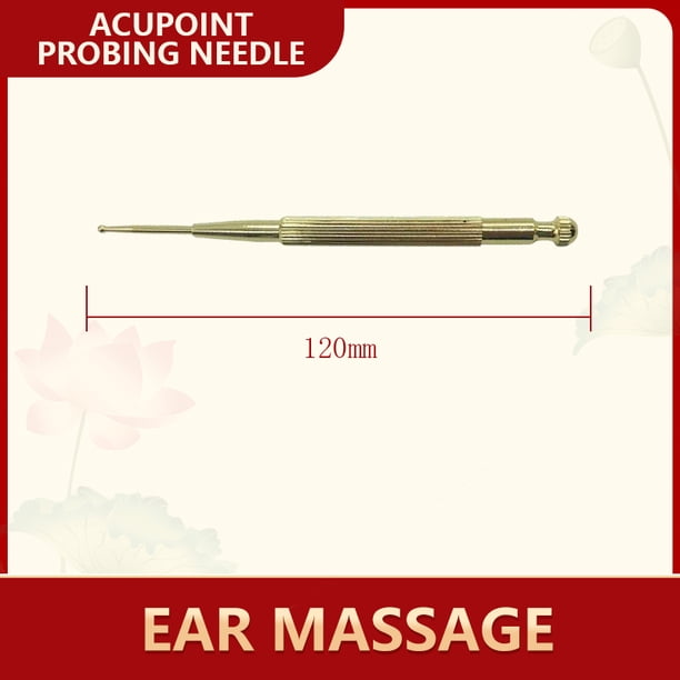 copper gua sha stick facial beauty foot point ear point probe head massage stainless brass steel metal massage tools