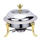 thumbnail image 3 of Calentador De Buffet Buffet De Plato De Chafing Portátil Para Mochileros Hornear Comercial Dorado, 3 of 5