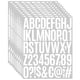 thumbnail image 1 of Calcomanías de vinilo de letras y números LAJEBZOM de 2 pulgadas, 8 hojas, 1 of 9
