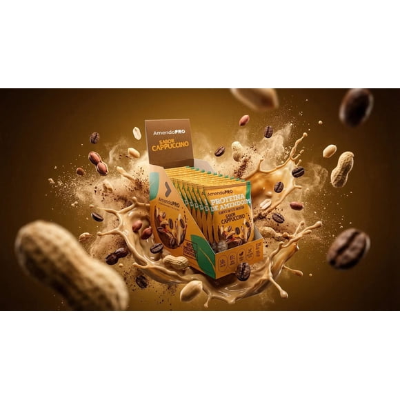 Proteína de Maní - Cappuccino 480g (Display con 12 Sobres de 40g)