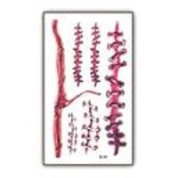 Nonstop - Tatuaje Temporal Halloween Cosplay Disfraz - Herida - 3B