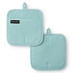 thumbnail image 1 of Agarraderas de cocina KitchenAid Gourmet Series Gridlines, paquete de 2, aqua, 1 of 7