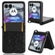 thumbnail image 1 of Funda Cartera Lunares Motorola Razr 60 con Tarjetero, Correa y Soporte Negro, 1 of 5