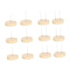 thumbnail image 1 of 12x Stands Decoración De Artesanía Base Redonda Portátil De Bricolaje De Madera Soporte De Madera De Bricolaje, 1 of 5