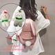 thumbnail image 1 of Cute Bunny Design Backpack, Kawaii Canvas Crossbody Bag, Small Student School Bag, 1 of 5