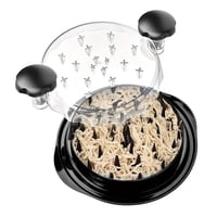 Xusx111 - Chicken Shredder Large Chicken Breast Shredder Tool Twist Con Cepillo Y Tenedor, Máquina Trituradora De Carne Visible, Tira Antideslizante Fuerte, Mango Ergonómico, Bpa Libre, Apto Para Carn