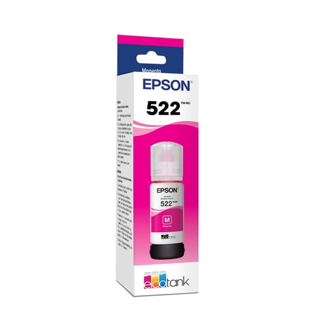 Botella De Tinta Epson 522 Ecotank De Capacidad Ultraalta Magenta (T522320-S)