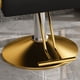thumbnail image 2 of Hydraulic Salon Chair - 360° Swivel Barber Stylist Chair with Pump, Non-Tilting Hairdressing Chair for Hair Salons, Tattoo & Beauty Spa (Professional Stylist Equipment)(Black+Gold) (Single Pack), 2 of 3