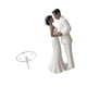 thumbnail image 1 of Figura de novio para tarta de boda, accesorio de micropaisaje DIY, novedad Traje blanco, 1 of 5