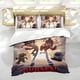 thumbnail image 5 of ¡Maldiciones! Conjunto de sábanas temático, trío de piezas, cómodo y amigable con la piel, diseño único, regalo de decoración para el hogar para familiares, amigos y fans, 90 cm * 190 cm, 5 of 6
