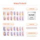 thumbnail image 4 of Tiras de gel para uñas Heyhae Semicuradas Sunset Drive con 28 tiras, 4 of 8
