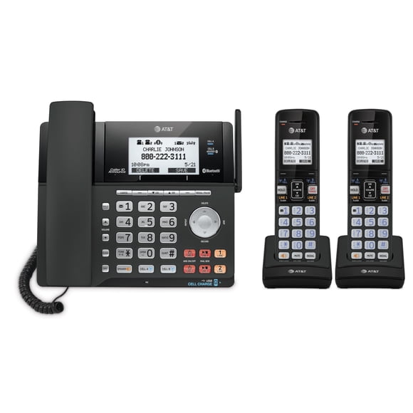 Teléfono AT&T TL86123 2 líneas DECT 6.0 (cableado e inalámbrico)