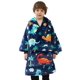 thumbnail image 1 of Sudadera con capucha NOUKOW para niños de 6 a 10 años, franela sherpa, 1 of 6