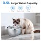 thumbnail image 2 of Fuente de Agua para Gatos KiwiLove 3,5 L Acero Inoxidable Silenciosa, 2 of 7