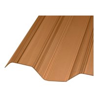 Policarbonato Corrugado Greca 0,5Mm Bronce 0,81X3,0Mts Dvp