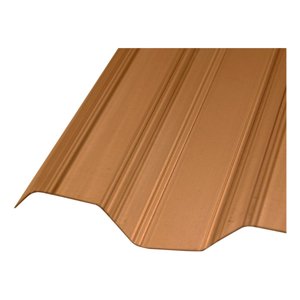 Policarbonato Corrugado Greca 0,5Mm Bronce 0,81X3,0Mts Dvp