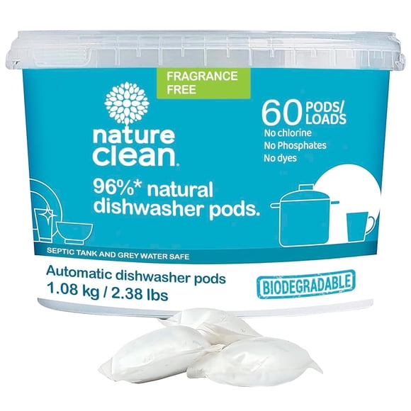 Cápsulas Para Lavavajillas All Natural 60 Cápsulas Paquete De 1