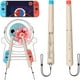 thumbnail image 1 of Empuñadura de baqueta Controlador de juego portátil para Nintendo Switch/OLED, juego de 2 piezas-Multicolor, 1 of 8