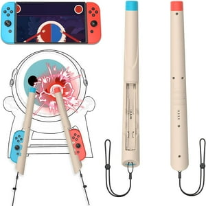 Genérico - Empuñadura De Baqueta Controlador De Juego Portátil Para Nintendo Switch/Oled, Juego De 2 Piezas-Multicolor
