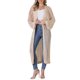 thumbnail image 1 of INSPIRE CHIC Cárdigan Largo de Crochet para Mujer con Mangas 3/4, Tejido Ligero y Suelto con Diseño Calado, Talla L, Beige, 1 of 6
