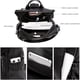 thumbnail image 4 of Mochila CLUCI de piel negra para mujer, de viaje, talla grande, 4 of 8