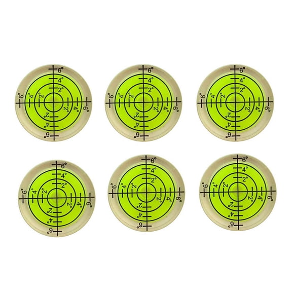 Nivel de burbuja YOTOM 32x7 mm, set de 6 piezas