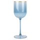 thumbnail image 4 of Copa de Vino PLASTICPRO 355 ml Azul con Borde Dorado - Pack de 10, 4 of 5