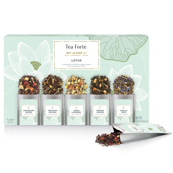 Muestra de té suelto Tea Forte Lotus, 15 sobres