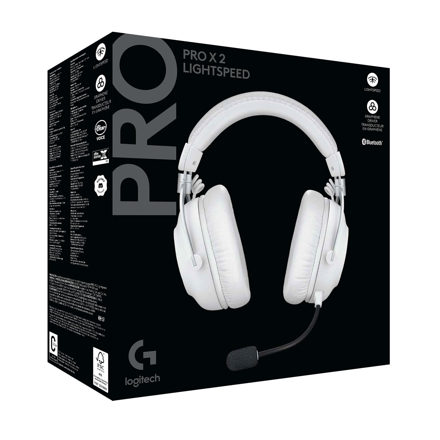 Headset Logitech Pro X Lightspeed 2 Blanco