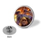 thumbnail image 3 of El bebé jefe niña blanca-Theme Round Button Badge: Premium Metal Construction, Ideal for High-End Events 2.8 cm, 3 of 6