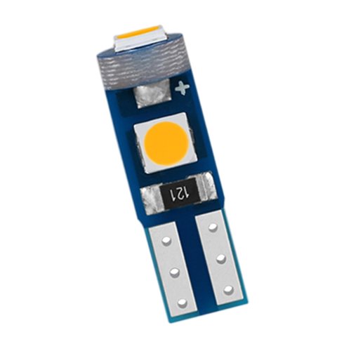 Ioensy - Coche Motocicleta Led Tablero Luz T5 3Smd Indicador Ajuste Para Luces De Lectura Amarillo